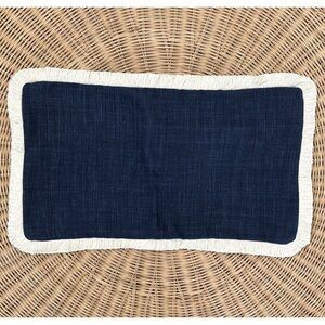NEW Serena & Lily Bowden Pillow Cover (12”x21”)-Navy Blue